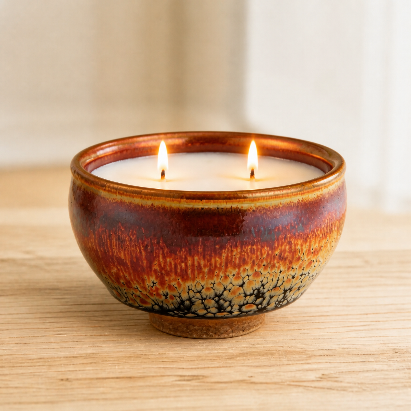 Luminous Violet Mist Scented Candle OOAK