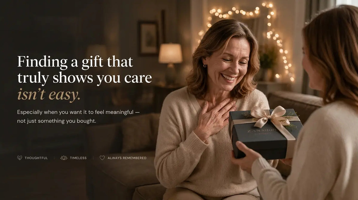 A thoughtful Zanmoo gift being opened