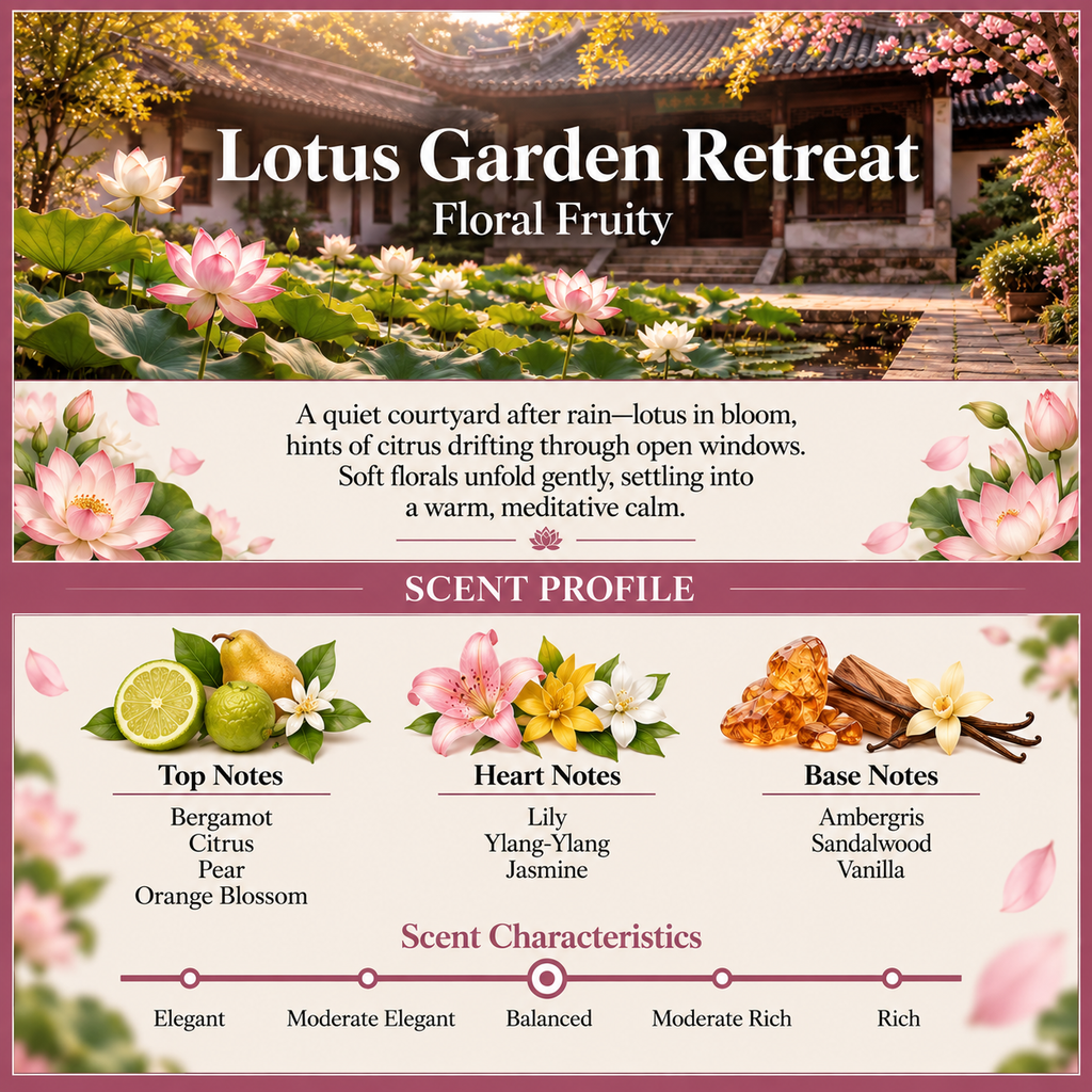 Lotus Garden Retreat scent profile V2
