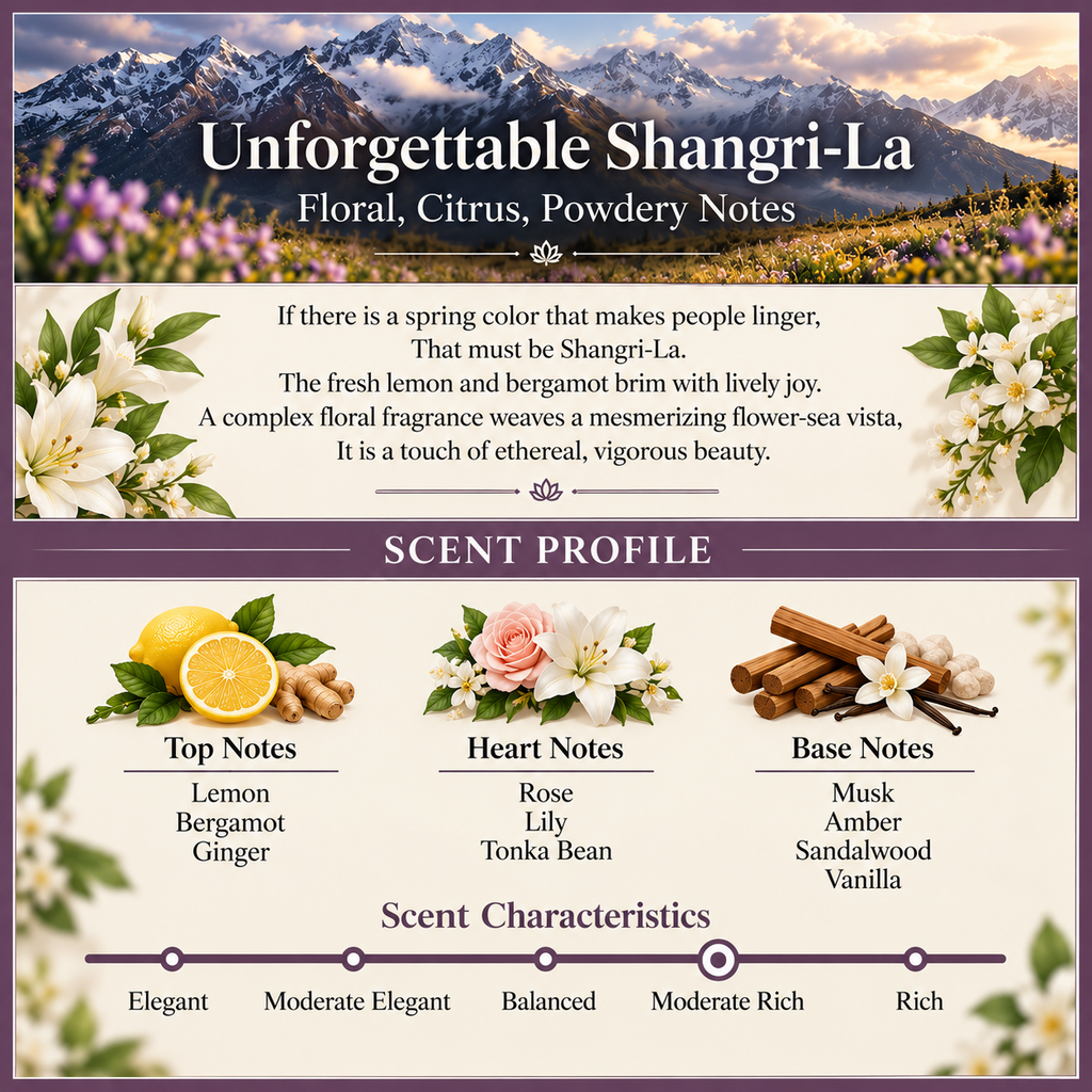 Unforgettable Shangri-La scent profile V3